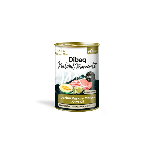Dibaq Natural Moments Adult Cerdo Ibérico con Melón Latas Perros