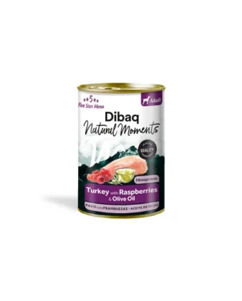 Dibaq Natural Moments Adult Pavo con Frambuesas Latas Perros