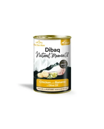 Dibaq Natural Moments Adult Pollo con Plátano Latas Perros