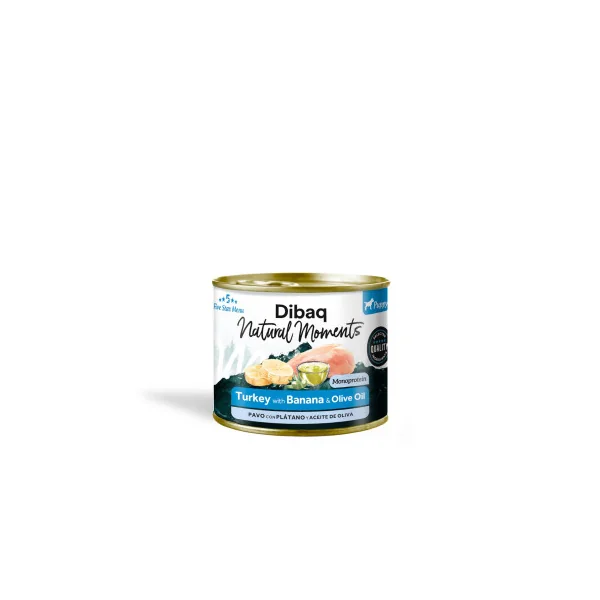 Dibaq Natural Moments Puppy Pavo con Plátano Latas Perros
