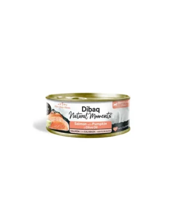 Dibaq Natural Moments Sterilized Salmón con Calabaza Lata Gatos