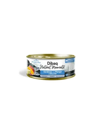 Dibaq Natural Moments Sterilized Sardinas con Mango Latas Gatos