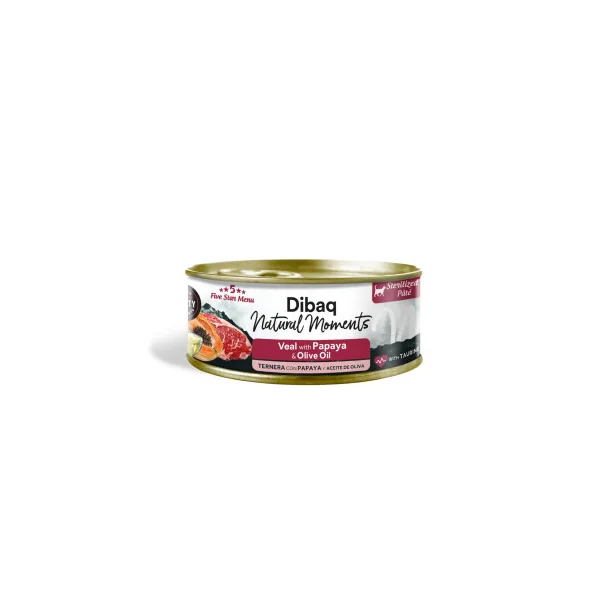 Dibaq Natural Moments Sterilized Ternera Lata gatos