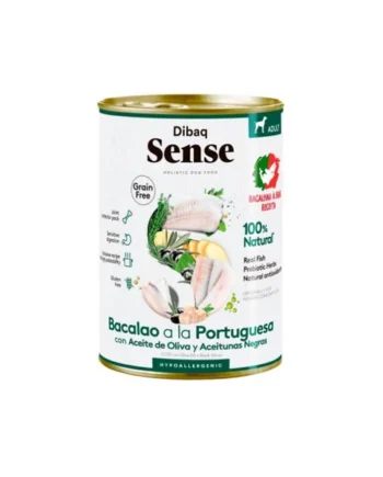 Dibaq Sense Bacalao a la portuguesa perros Comida húmeda
