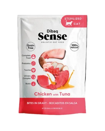 Dibaq Sense Bocaditos en salsa - Pollo con Atún 100g