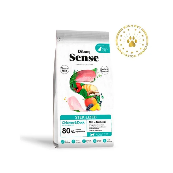 Dibaq Sense Cat Grain Free Pollo y Pato para Gato Esterilizado