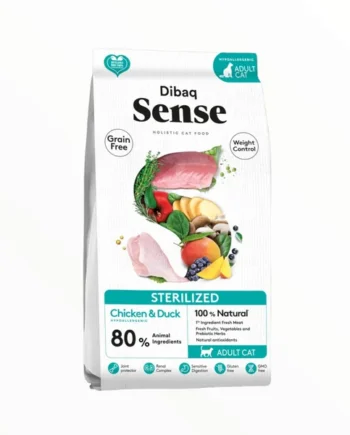 Dibaq Sense Cat Sterilised — Pienso Holístico Sin Cereales para Gatos Esterilizados