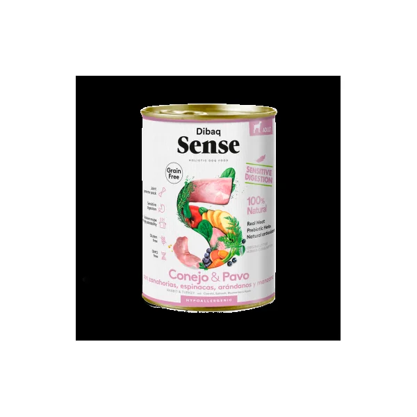 Dibaq Sense - Conejo y Pavo 380g