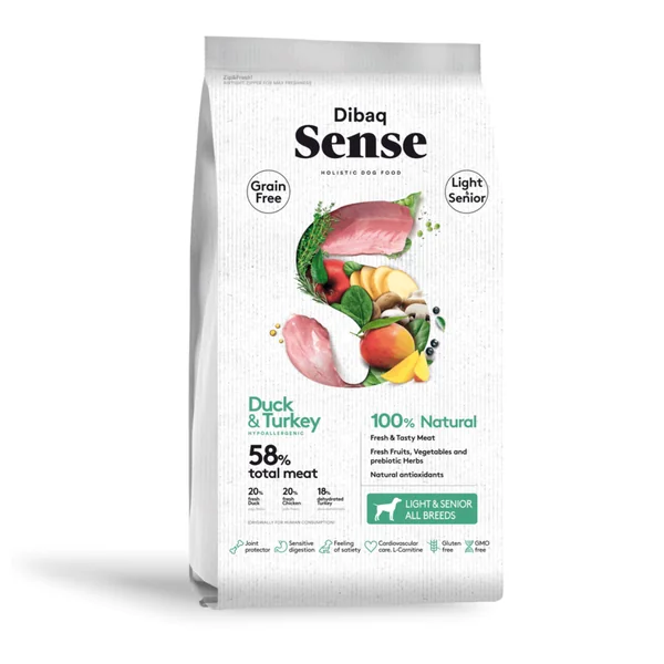 Dibaq Sense - Grain Free Pato y Pavo Light/Senior