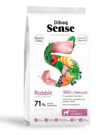 Dibaq Sense Grain Free Sensitive Conejo | Pienso hipoalergénico para perros sensibles