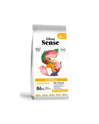 Dibaq Sense Hairball Cat Grain Free Pato y Pavo