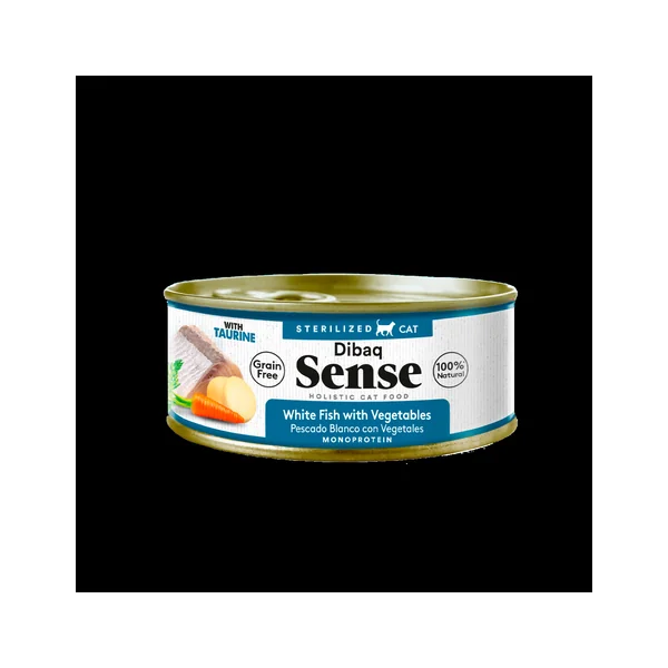 Dibaq Sense - Pescado blanco con vegetales (Esterilizado) 70g