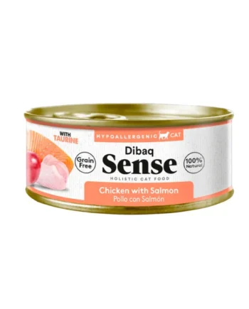 Dibaq Sense - Pollo y Salmón con Manzana 70g