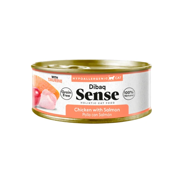 Dibaq Sense - Pollo y Salmón con Manzana 70g