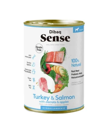 Dibaq Sense Puppy Salmón y Pavo Húmedo