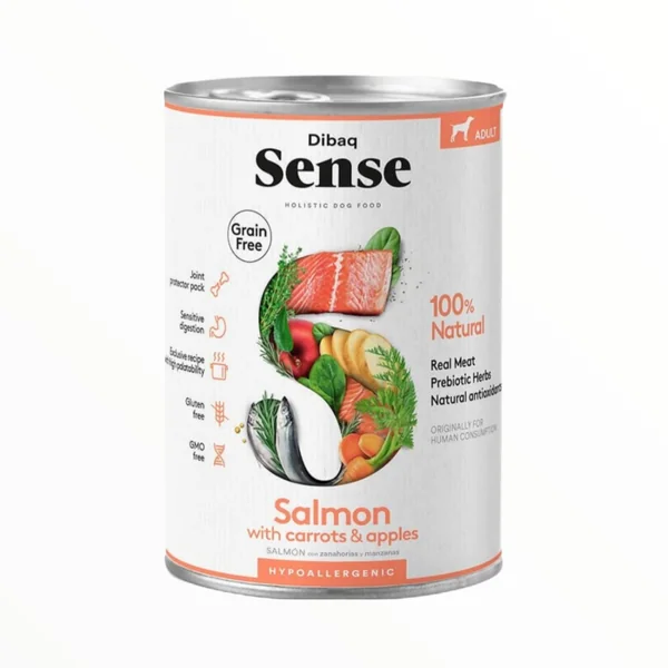 Dibaq Sense Salmón 380g — Comida Húmeda Grain Free para Perros