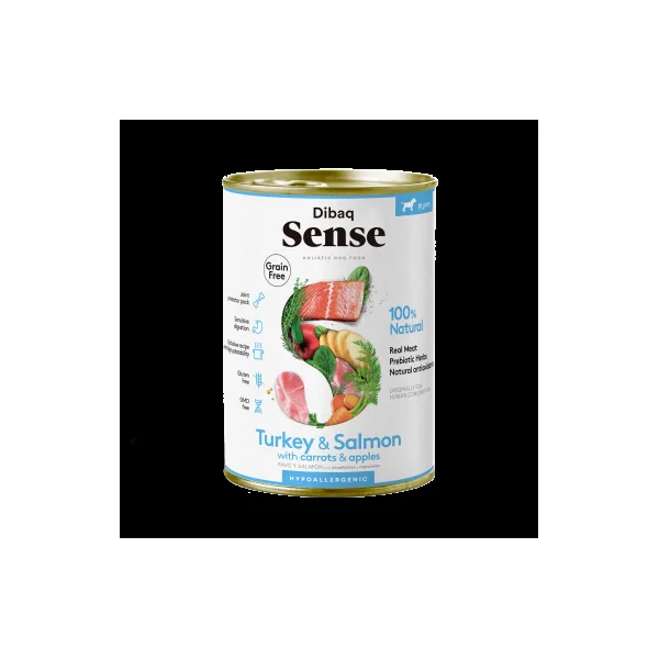 Dibaq Sense - Salmón y Pavo (Cachorros) 380g