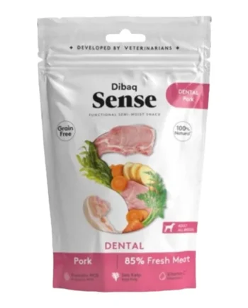 Dibaq Sense Snack Dental — Snack Holístico Cerdo Higiene Bucal para Perros