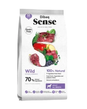 Dibaq Sense Wild Grain Free Ciervo y Jabalí — Pienso Holístico Sin Pollo para Perros