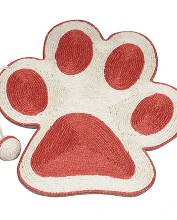 Diseños impresos modernos y únicos de Rascador En Forma De Huella en Productos Para Gatos.