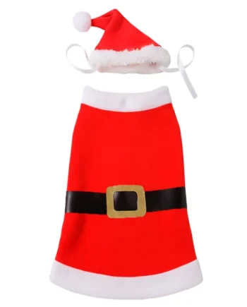 Disfraz Santa Claus Para Perro Rojo-Blanco