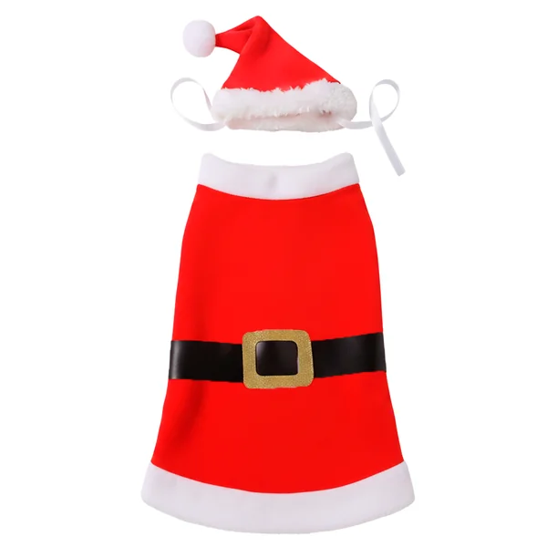 Disfraz Santa Claus Para Perro Rojo-Blanco
