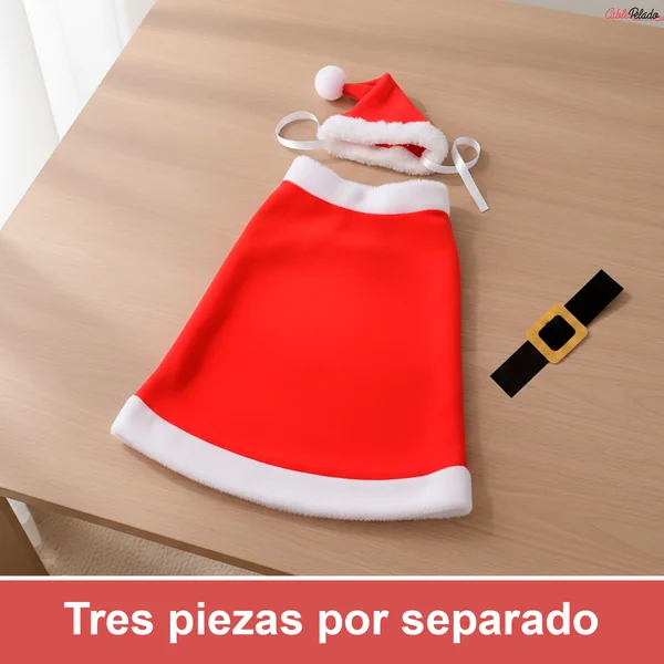 Disfraz Santa Claus Para Perro Rojo-Blanco