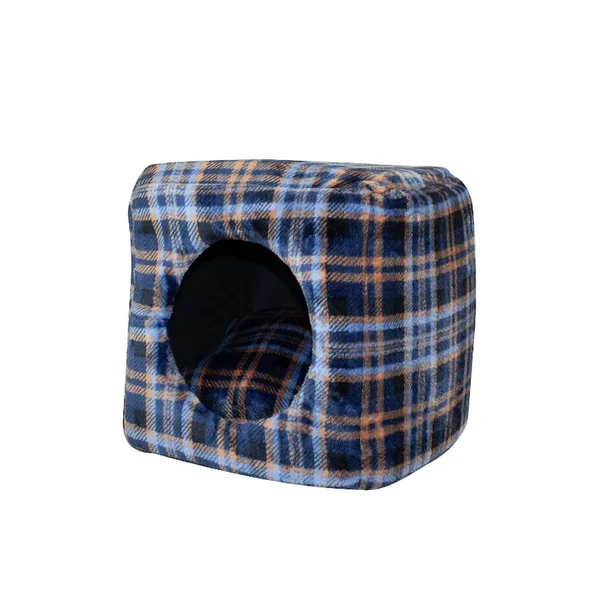 Disfruta lo mejor de las compras en línea con Ombala Relax Cuadros Azules Cama Cubo Para Gatos - Nuevos hallazgos en Gatospetshop.com.