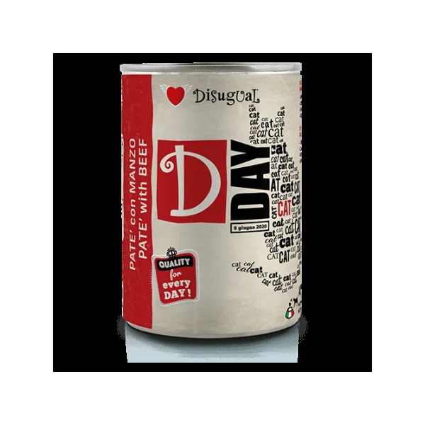 Disugual D-Day Ternera Latas para Gatos