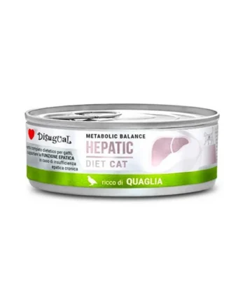 Disugual Diet Cat Hepatic de Codorniz Lata Gatos