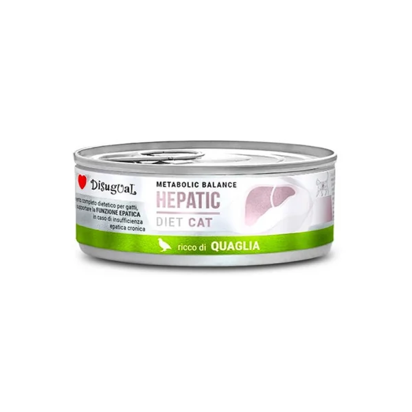 Disugual Diet Cat Hepatic de Codorniz Lata Gatos