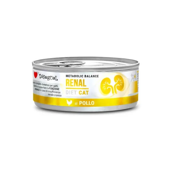 Disugual Diet Cat Renal Pollo Lata para Gatos