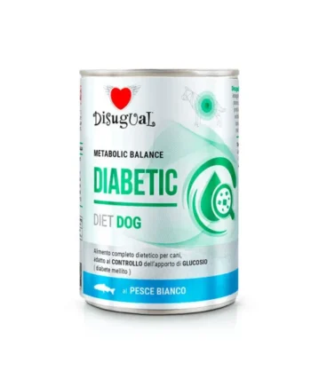 Disugual Diet Diabetic Pescado Blanco Lata Perro