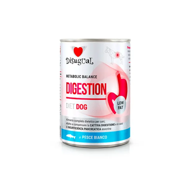 Disugual Diet Digestion Pescado Blanco Lata Perros
