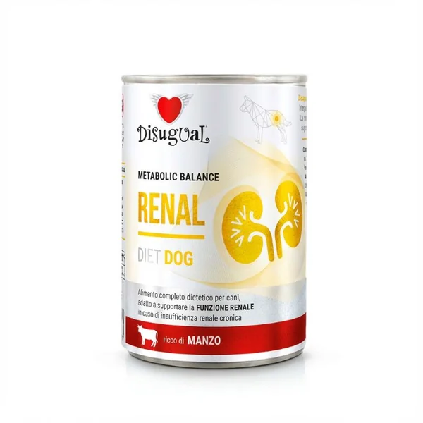 Disugual Diet Renal de Ternera Lata para Perros