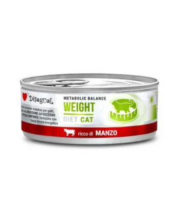 Disugual Diet Weight Ternera para Gatos