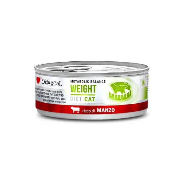 Disugual Diet Weight Ternera para Gatos