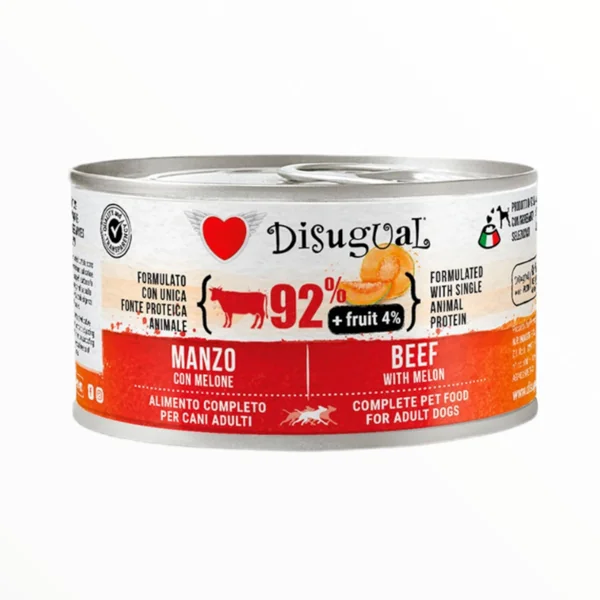 Disugual Fresh Fruit Plus Ternera y Melón para Perros — Comida Húmeda
