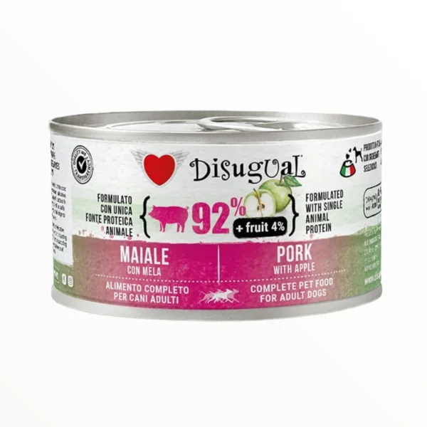 Disugual Fruit Cerdo y Manzana para Perros — Comida Húmeda Monoproteica
