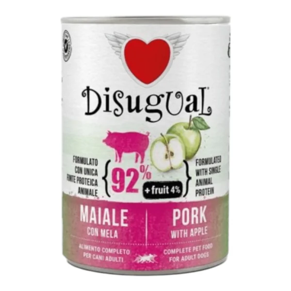 Disugual Fruit Cerdo y Manzana para Perros — Comida Húmeda Monoproteica