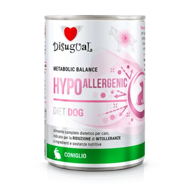 Disugual Hypoallergenic de CONEJO para perros 6x400 g