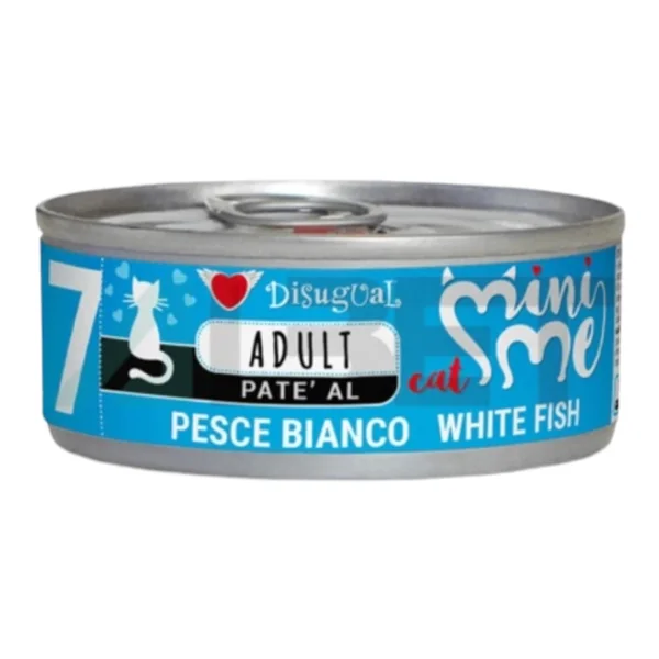 Disugual Mini Me Pescado Blanco para Gatos — Comida Húmeda Completa
