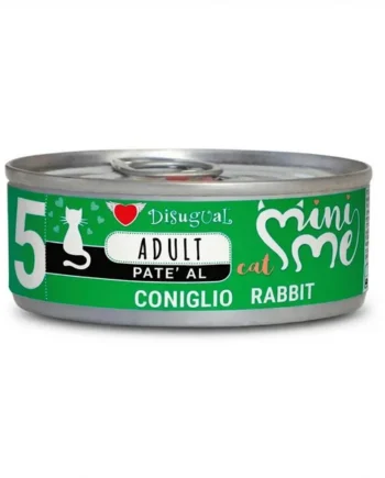 Disugual Mini-Me de Conejo en Lata para Gatos adultos