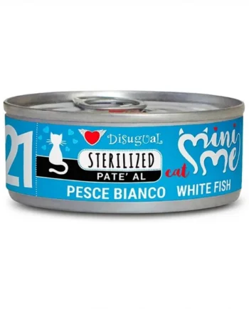 Disugual Mini-Me de Pescado Blanco Esterilizado Lata para Gatos