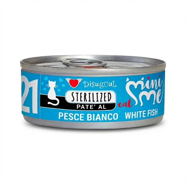 Disugual Mini-Me de Pescado Blanco Esterilizado Lata para Gatos
