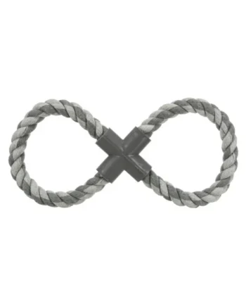 Doble Anillo Cuerda para perros 35 cm Rosa