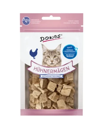 Dokas Snack Estómagos de Pollo liofilizados para gatos