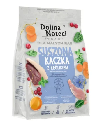 Dolina Noteci Premium - Comida secada al aire MINI de pato y conejo