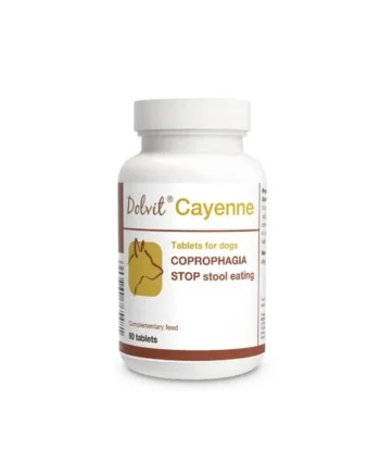 Dolvit Cayenne 90 comp. -Suplemento para combatir la coprofagia