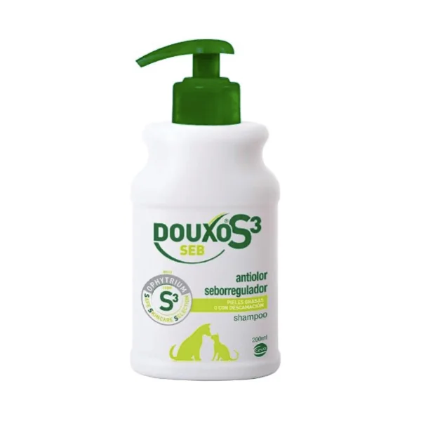Douxo S3 SEB shampoo Seborrea 200ml perros y gatos